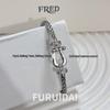 Fei Family Diamond Horseshoe Bracelet: Zodiac-Themed DIY Steel Wire for Couples