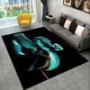 3D Gothic Horrible Snake Serpent Area Rug,Carpet for Home Living Room Bedroom Sofa Doormat Kitchen Decor,kids Non-slip Floor Mat