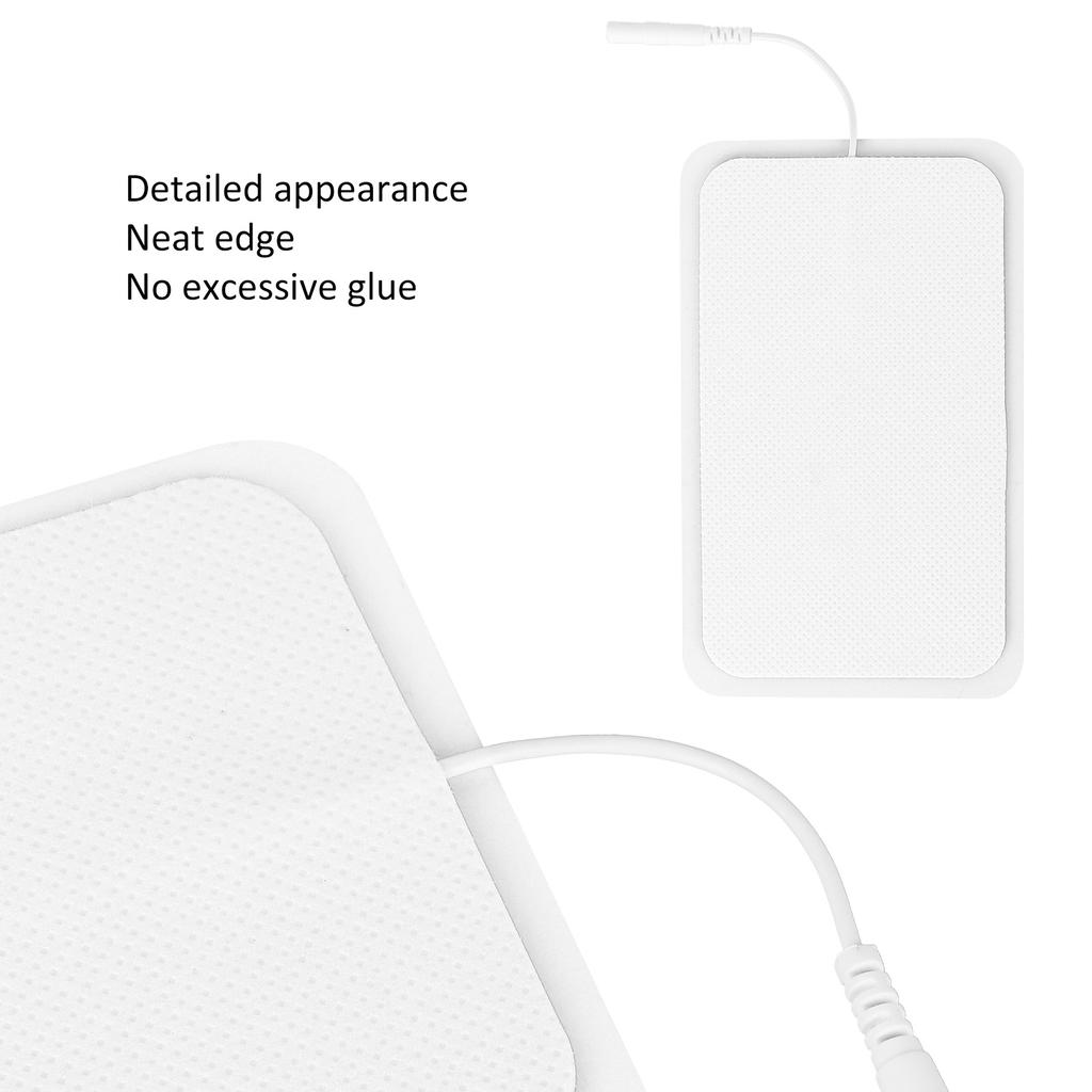 6pcs Reusable Tens Pads Non Irritating Replacement Electrode Patches for Electrotherapy