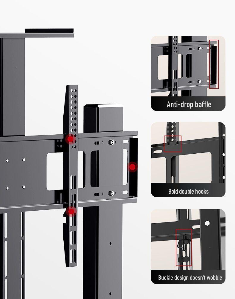 Universal Movable TV Stand with Wheels for 55-70 inch Screens