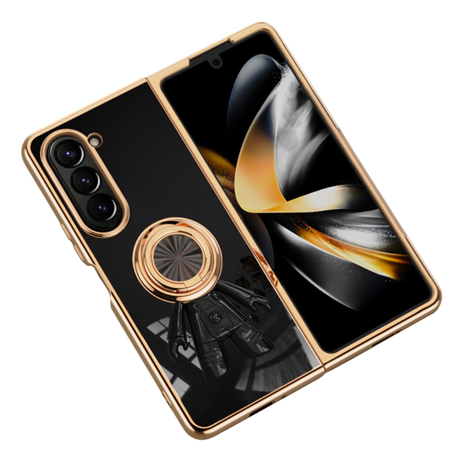 

Чохол для Samsung Galaxy Z Fold5 5G з кільцем-підставкою у вигляді астронавта, 6D гальванічне покриття, ТПУ чохол для телефону Black