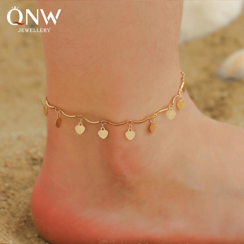 Double-Layer Shambhala Crystal Anklet: Women's Multi-Layer Alloy Beach Foot Jewelry