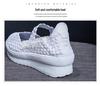 2022 Summer Women's Breathable Elastic Band Hand-Woven Casual Sports Flats