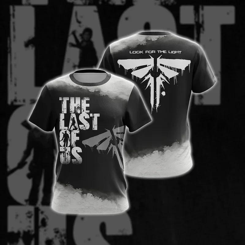 2024 Summer Hot Selling 3D Games Print the Last American Men's and Women's T-shirts Large Size Loose Short-sleeved Casual Top