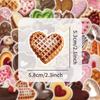 50/100Pcs Fresh Cartoon Heart Shape Food Doodle Stickers for Suitcase Shoe Rack Stationery Box Guitar Piano No Repeat Decals