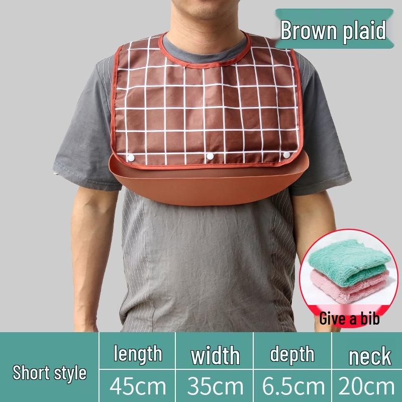 Waterproof Silicone Bib for Adults: Ideal for Elderly Mealtime