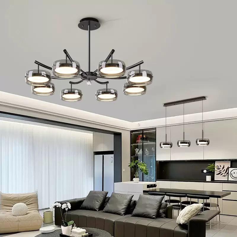 

Итальянская минималистичная дизайнерская люстра - 2025 Высококлассный стиль легкой роскоши для гостиной Full-spectrum three-color light