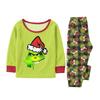 Christmas Printed Parent-child Plush Home Wear Set