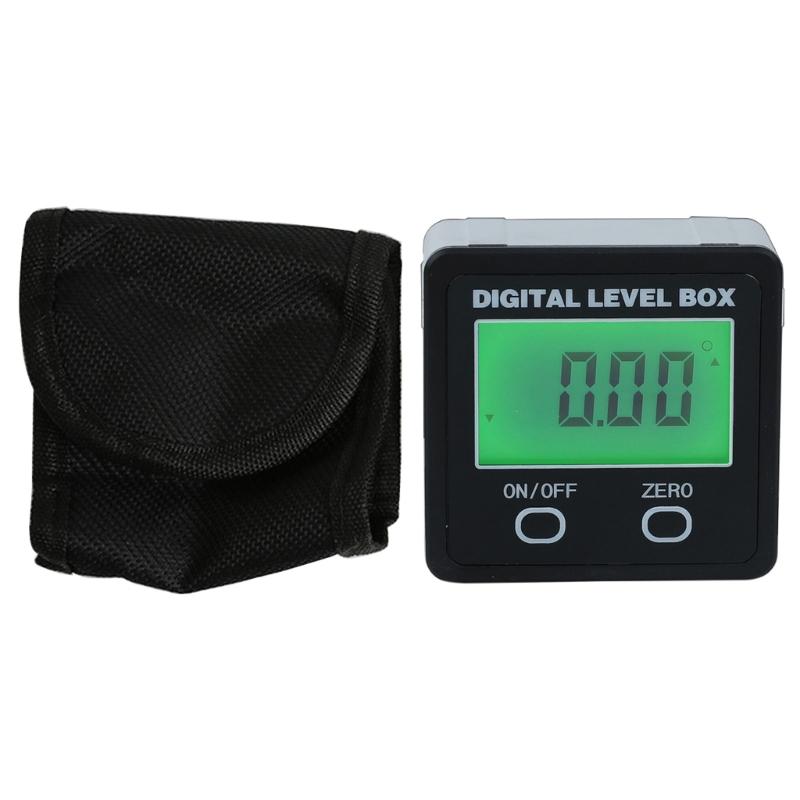 Auto Rotating Digital Angles Meter With Backlights Display Double Measurement Mode Magnetic Base For Woodworking 1