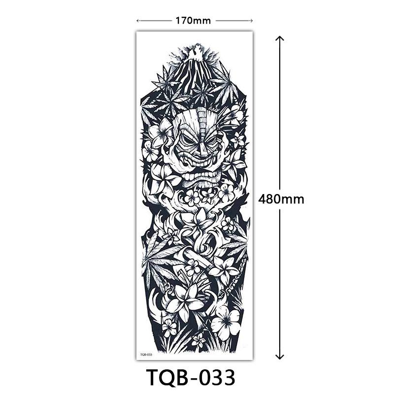 Full Arm Tattoo Sticker, Full Arm Big Picture Tattoo Sticker, Flower Arm Tattoo Sticker Tattoo