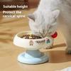 Dopamine Cat Bowl Stainless Steel Dog Bowl Pet Bowl  Protects Cervical Spine for Kittens And Dogs