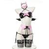 New Design Women's Sexy Two Pieces Roleplay Lingerie Sets Lady Halloween Party Cosplay Costumes Naugty Night Fliter Underwear