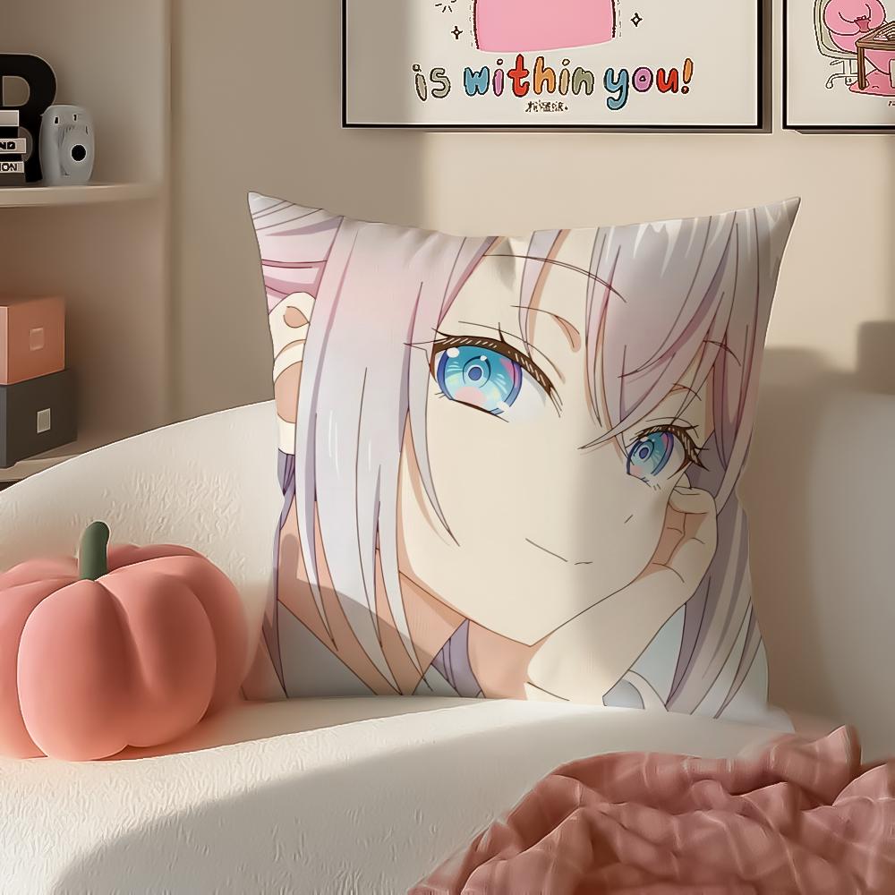 AAlyaS Hides Feelings Cushion Cover Pillowcase Short Plush Invisible Zipper Room Sofa Cushion Cover