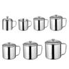 Shangqi Kids 304 Stainless Steel Drinking Cup with Lid and Handle (2-Pack)