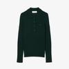 Lacoste Women's Ribbed Long-Sleeve Polo Sweater AF4006-55NYZP