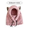 Windproof Winter Warm Hat Plush Mask Hat Scarf Set Casual Ear Protection Hat  Outdoor