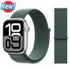 Cinturino in Nylon a Passante Per Apple Watch Bands 46mm 44mm 40mm 41mm 45mm 42mm Cinturino Originale iWatch Serie 11 10 SE 9 8 Ultra 3