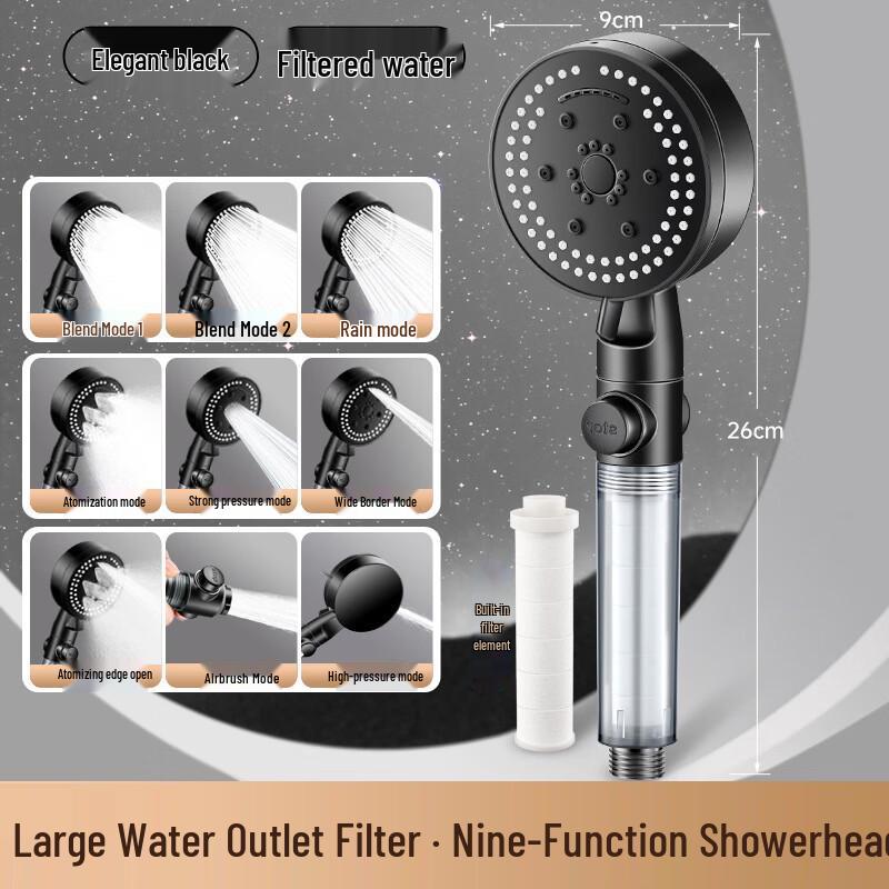 MDNG 9-Setting Oxygen Filtering Shower Head