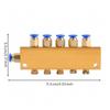 Metal Lubrication Distributor Block | Compact, Component, for Engraving Machine,