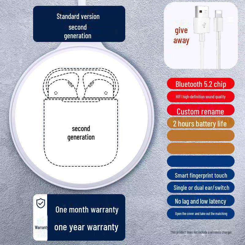 

Высококачественная беспроводная Bluetooth-гарнитура-вкладыш, совместимая с Apple, разработанная для длительного комфортного и безболезненного ношения.
