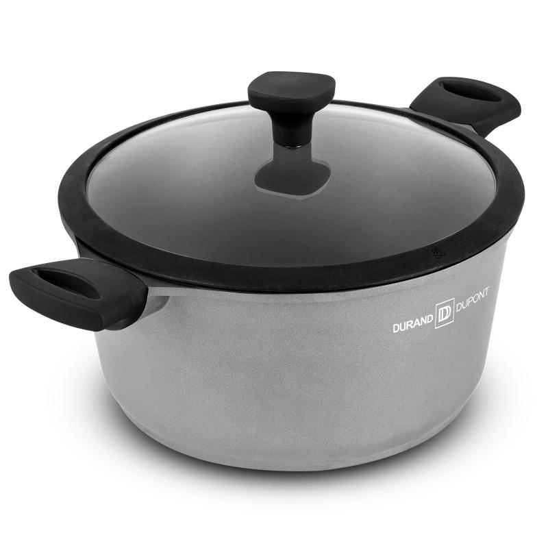 Cast Aluminum Casserole 28 Cm With Chambord Titanium Lid FT28TFI Durant Dupont