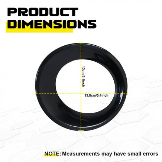 Fit BMW E83 X3 LCI 07-10 Front Fog Light Lamp Cover Ring Black Trim Grill LR 2PC