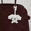 Handgefertigt Echtes Leder Schnauzer Niedlicher Taschenanhänger Schlüsselanhänger Geschenk Niedliche Dekoration Geeignet für Taschen Exquisiter Anhänger Taschenzubehör