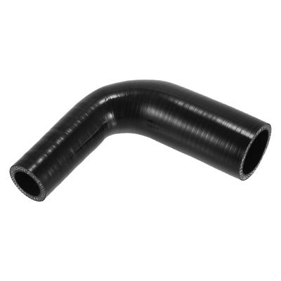 X AUTOHAUX 1 peça Diâmetro Interno 25-38mm/0.98"-1.50" Comprimento 120mm 90° Mangueira de Silicone Preta para Carro