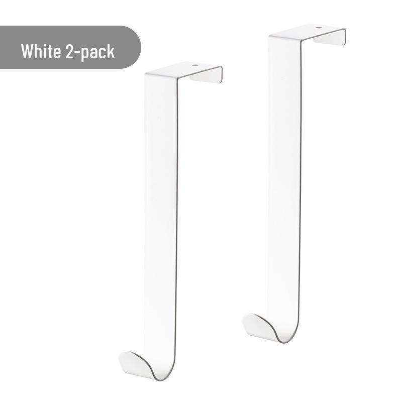 No-Drill Silent Wrought Iron Over-Door Clothes Hook & Storage Rack