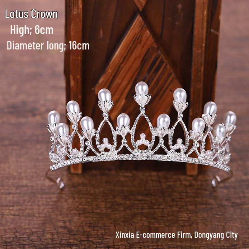 Elegant Rhinestone Princess Crown Headband for 18th Birthday or Children s Party