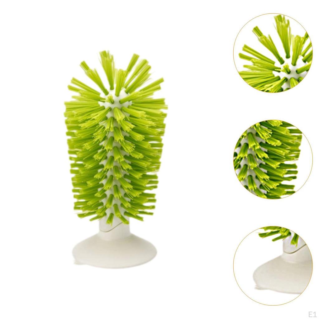 Bottle Cleaning Brush Cleaner Multi-use with Suction Cup Easy To Carry & Store Washer
