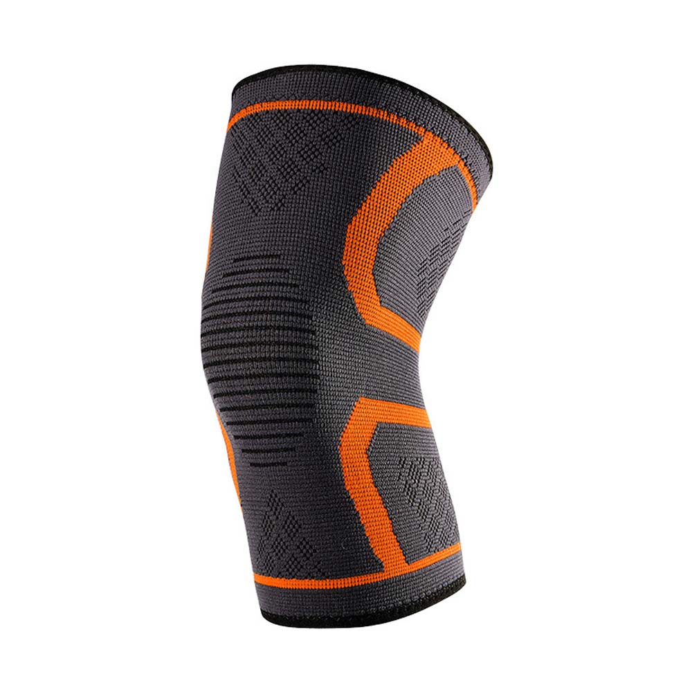

Sports nylon knee pads for running and cycling basketball Breathable pressurized knitted knee pads Fitness protective gear XL оранжевый