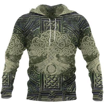 Irský keltský strom života Mikiny s 3D potiskem Módní pulovry Muži Pro ženy Mikiny Svetry Cosplay Kostýmy 01