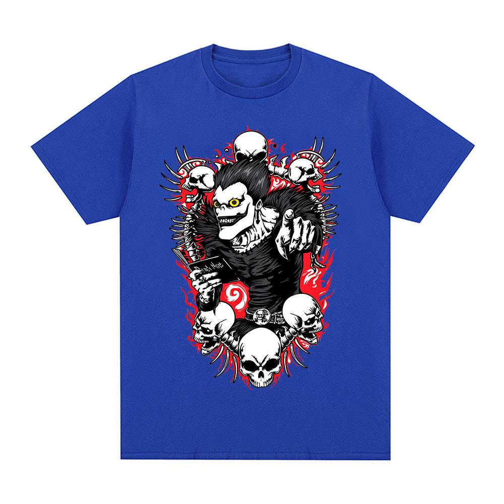 Anime Death Note Ryuk Yagami Tshirt Summer Unisex Women Clothing Cotton Y2K Tshirt Fashion Oversized Short Sleeve Tops Streetwear