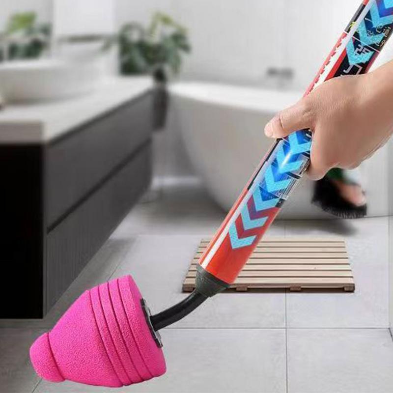 1PC High Pressure Toilet Unblock One Shot Toilet Pipe Plunger Silicone Quickly Unblock Household Toilet Sewer Dredging Plunger