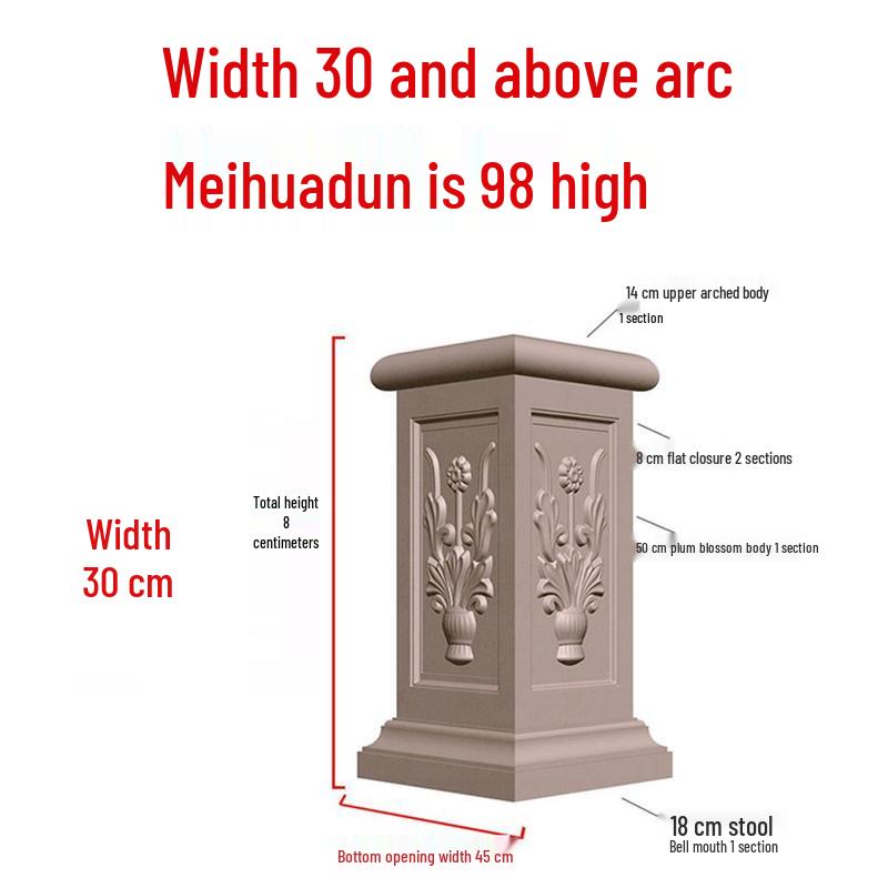 European Villa Courtyard Roman Column Base for Exterior Wall Decoration