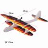 PP Electric Large Foam Biplane Glider with LED Light Flight Glider DIY Aircraft Model Toy