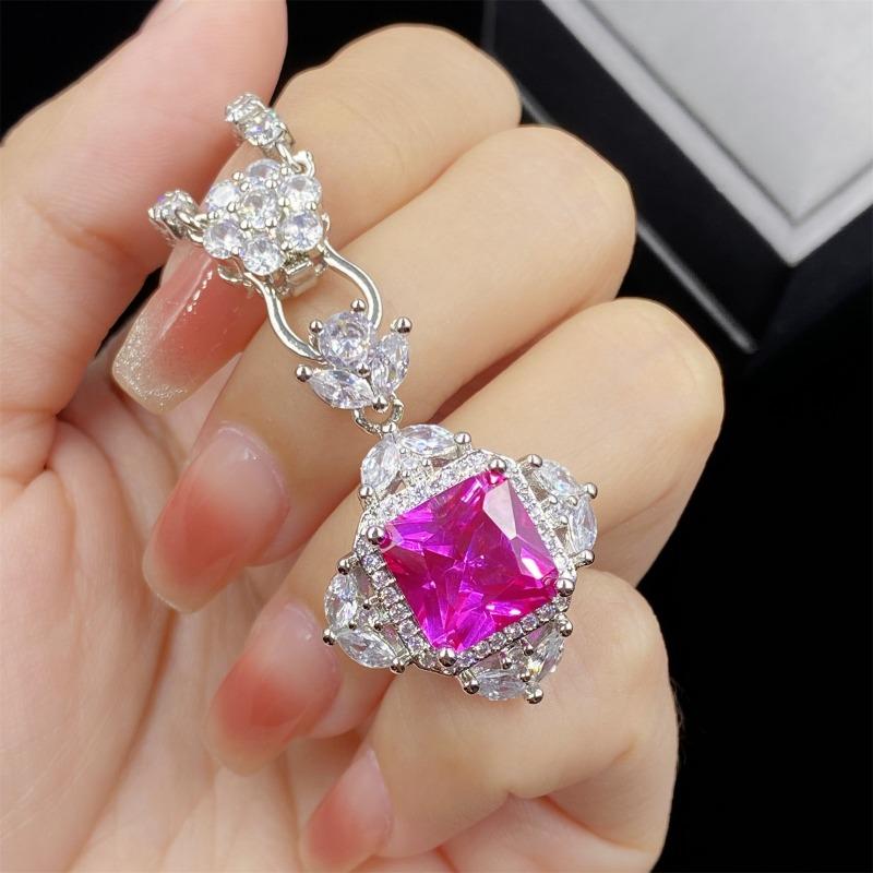 Sace Gems Classic Copper Alloy Zircon Ring Earrings Pendant Necklace Jewelry Sets Wedding Party Gifts