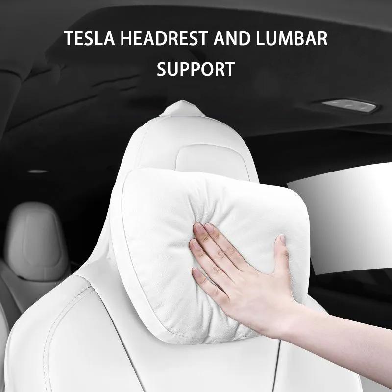 Dla Tesli Model Y Juniper Tesla Model 3 Highland Wnętrze Model S Akcesoria samochodowe Zagłówek samochodowy Poduszka samochodowa Poduszka lędźwiowa 2025 2024