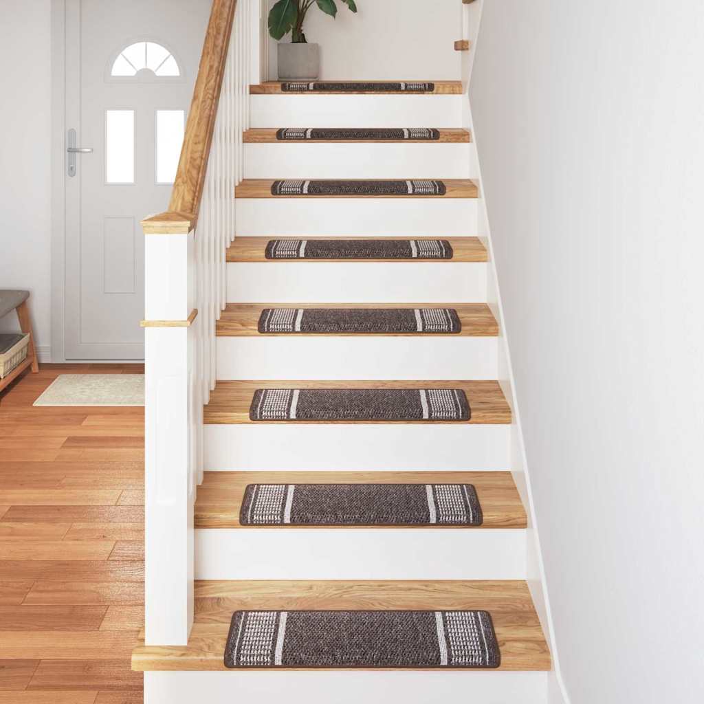 Self Adhesive Stair Mats 15 Pcs. 65 X 21 X 4 Cm Non Slip