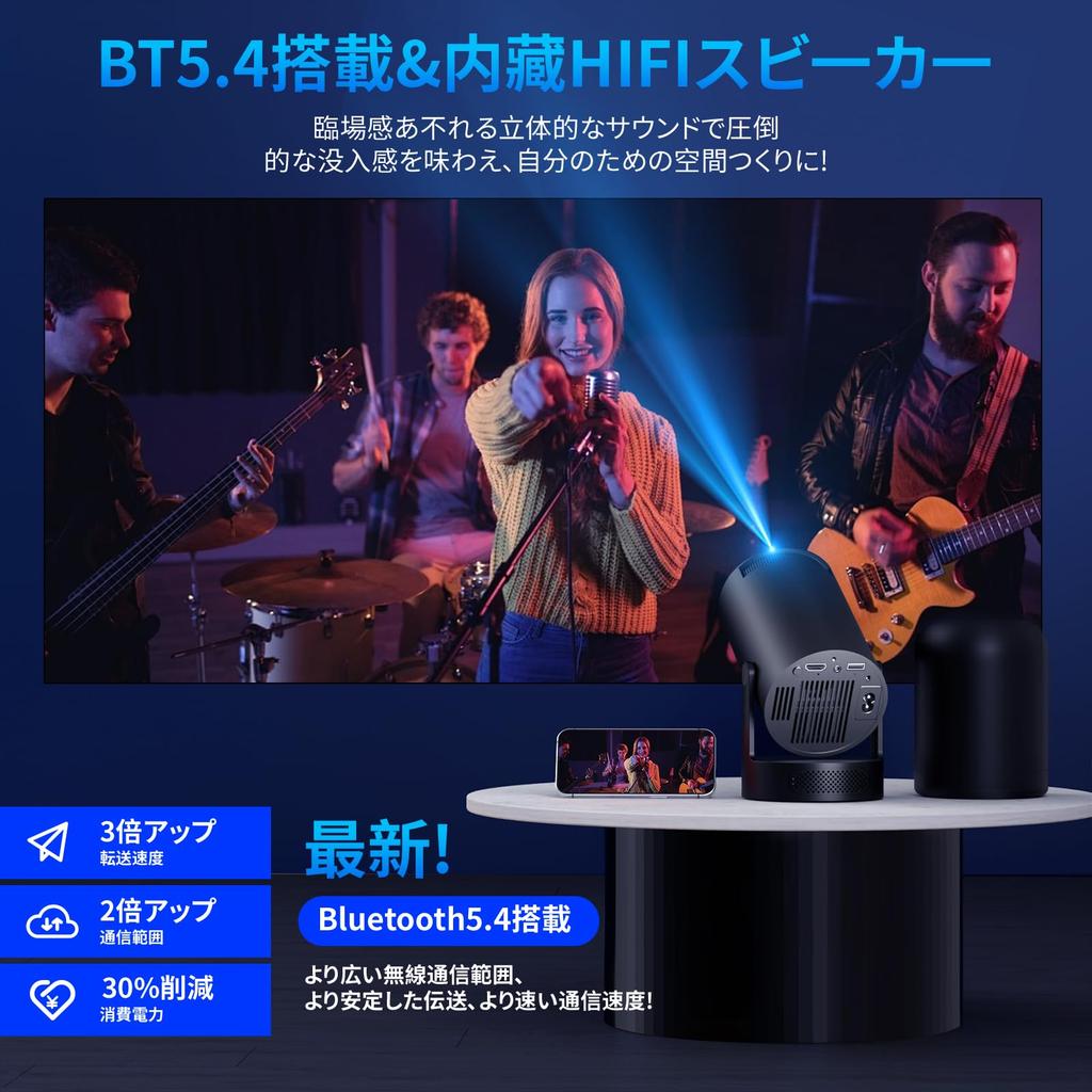 New for Projector for Home Use with Android TV 4K Ceiling Home Bluetooth HiFi Integrated Automatic Keystone Connects to PlayStation and DVD Includes