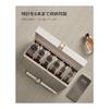 SONGMICS Watch Case, 6 Pieces, PU Watch Storage, Collection Case, with Transparent Window, Watch Box, Accessory Storage, Stylish, Father's Day Gift,