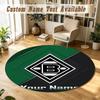 Round Rug Custom NameBorussia Mönchengladbach Pattern Non Slip Carpet Home Floor Decor
