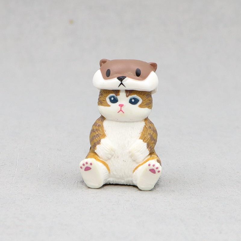 Mofusand Cat Marine Life Series Blind Box Mini Action Figure Octopus Penguin Desktop Model Ornaments Children's Christmas Gift