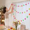 Colorful Star for Party Decoration - Star Shaped Bunting Garland for Birthday, Wedding, Baby Shower Decorations