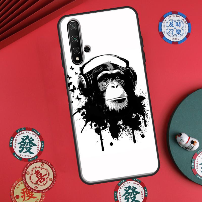 Cartoon Monkey For Huawei P30 P20 P40 Lite P60 Pro Nova 5T 12s 12i 11i Y90 Y70 Y60 Y61 Y91 Y72 9 10 SE Case