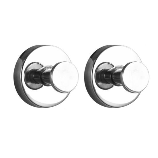 Suction Cup Hooks No Drill Wall Hooks Removable Heavy-duty Stainless Steel Hooks for Bathroom Shower Towels Door Wreaths Glass Window