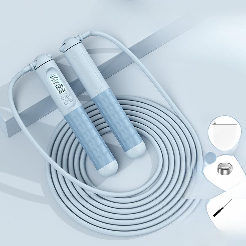 Skipping Rope Intelligent Cordless Counting Load-bearing Steel Wire Rope Student Sports Goods Big Ball Skipping Home Fitness Rope.