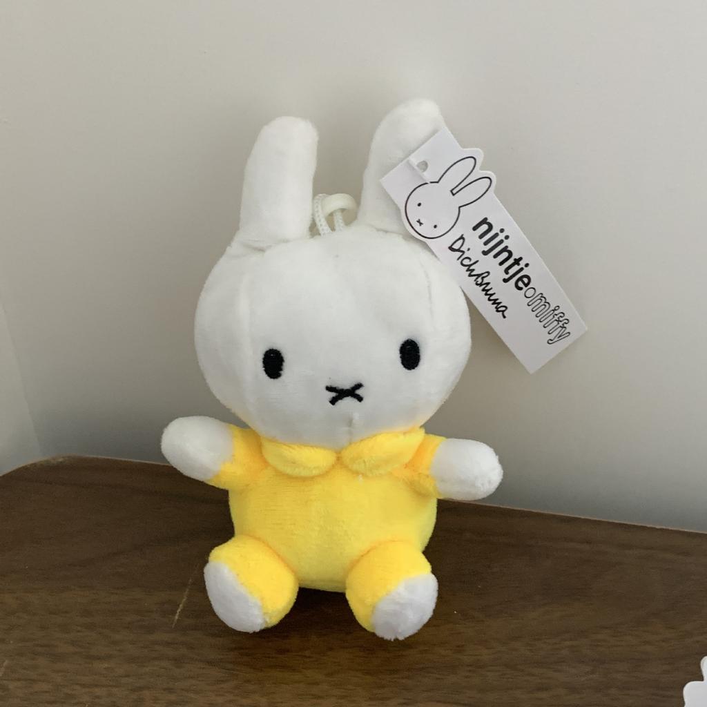12cm Miffy Keychains Plush Cute Rabbit Keychain for Bag Charm Pendant Phone Cases Accessories