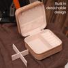 Retro Jewelry Case Portable Travel Jewelry Box Small Jewelry Organizer with Removable Divider Hooks for Earrings Rings Necklaces